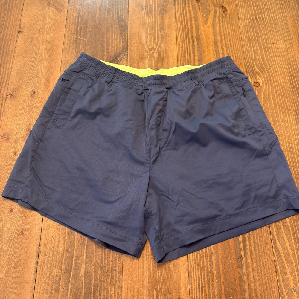 Birddogs Shorts Mens XXL Short Blue Lined Khaki Performance Stretch 6"